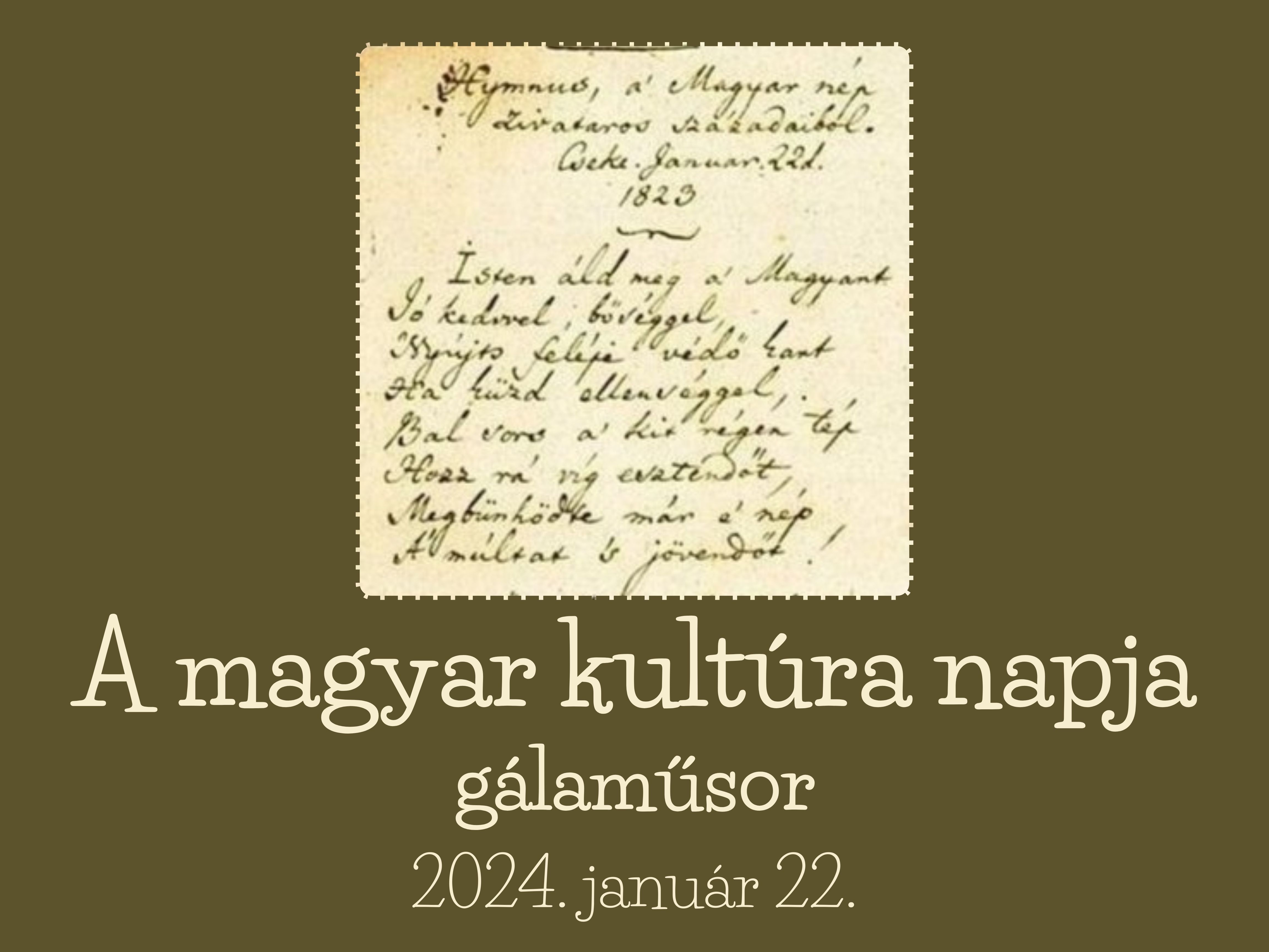 jeles napok 2025 magyar kultura napja