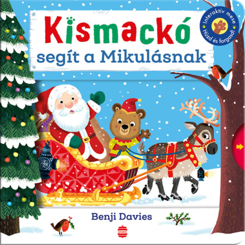 kismackó segít a mikulásnak